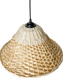 Discount Beliani Lampadario GUAMANI Bambù Naturale Beige Naturale