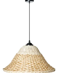 Discount Beliani Lampadario GUAMANI Bambù Naturale Beige Naturale
