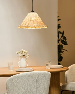Discount Beliani Lampadario GUAMANI Bambù Naturale Beige Naturale