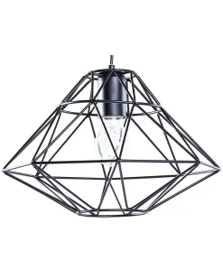 Beliani Lampadario GUAM Metallo Nero