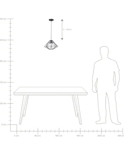 Beliani Lampadario GUAM Metallo Nero