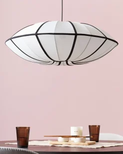 Hot Beliani Lampadario GUASARE Bianco Bianco Nero
