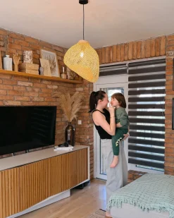 Sale Beliani Lampadario GURABO Bambù Naturale