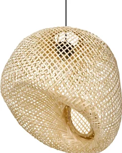 Sale Beliani Lampadario GURABO Bambù Naturale