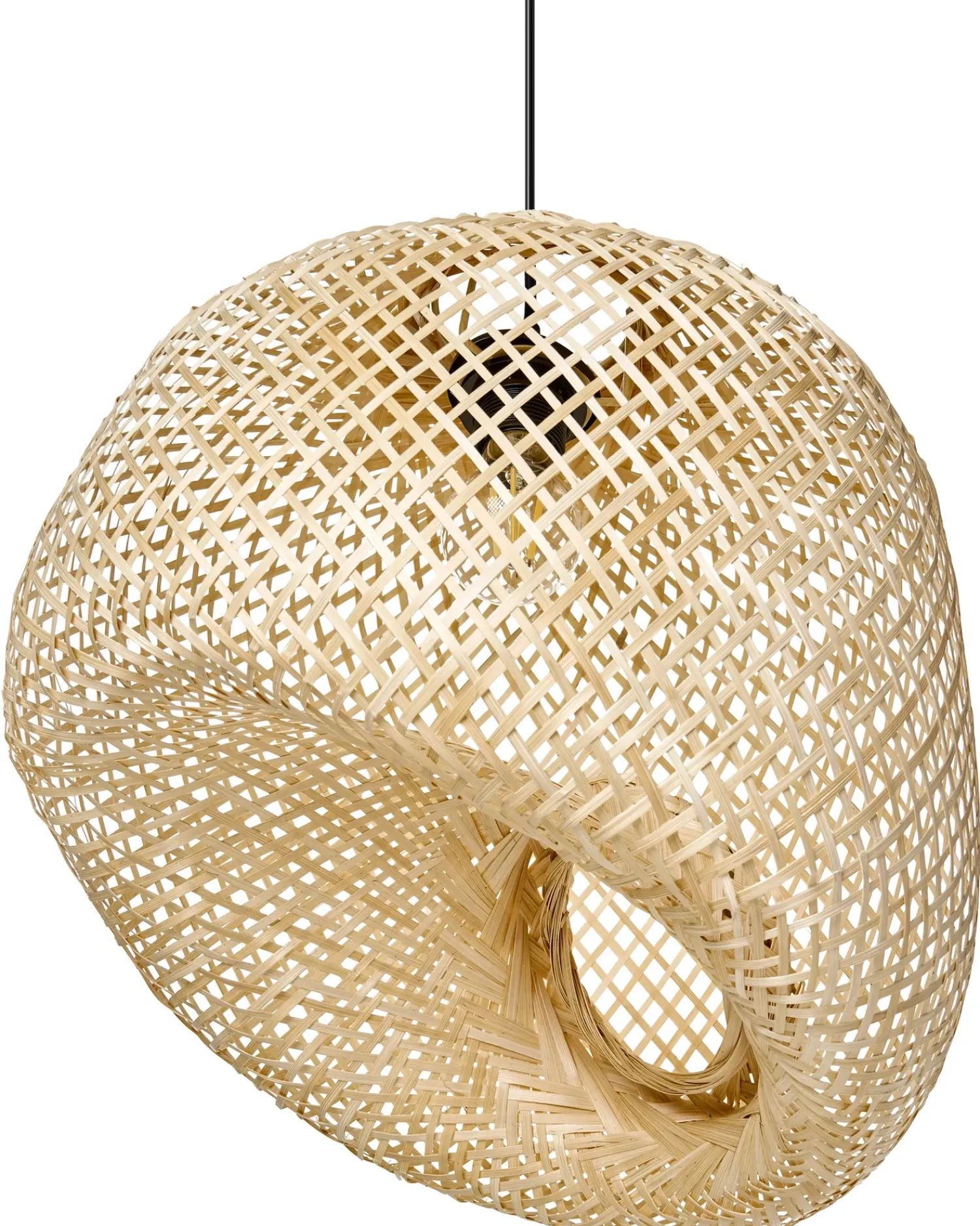 Sale Beliani Lampadario GURABO Bambù Naturale