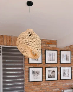 Sale Beliani Lampadario GURABO Bambù Naturale