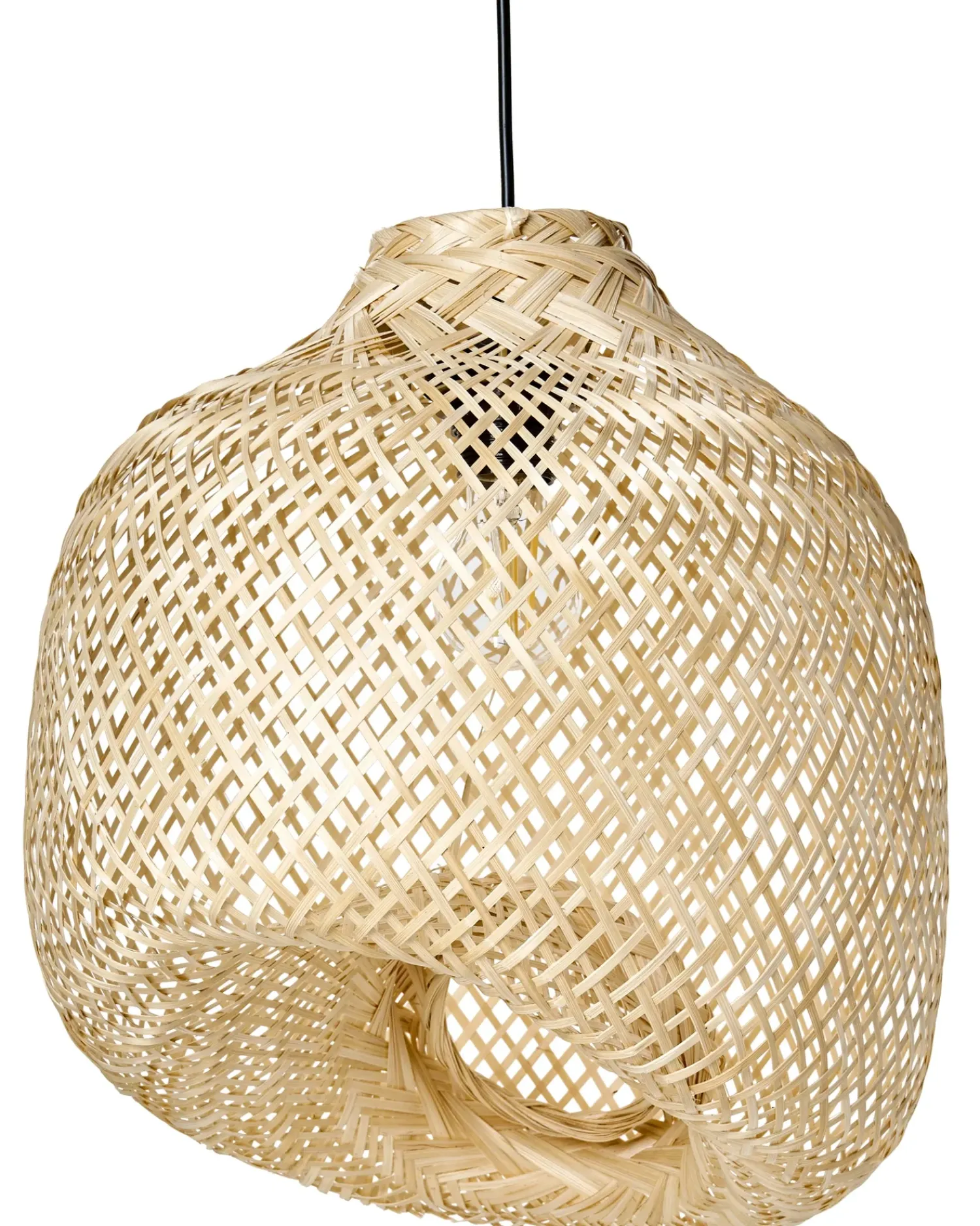 Sale Beliani Lampadario GURABO Bambù Naturale