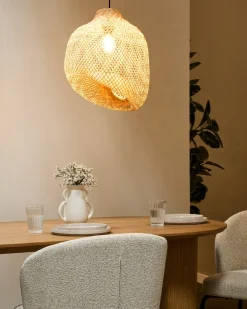 Sale Beliani Lampadario GURABO Bambù Naturale