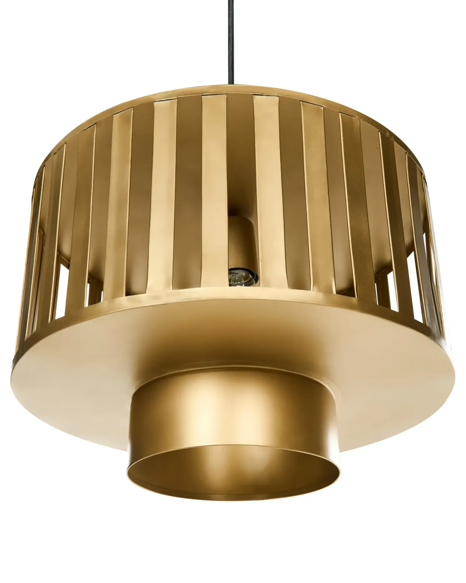 Clearance Beliani Lampadario HUGLI Metallo Ottone