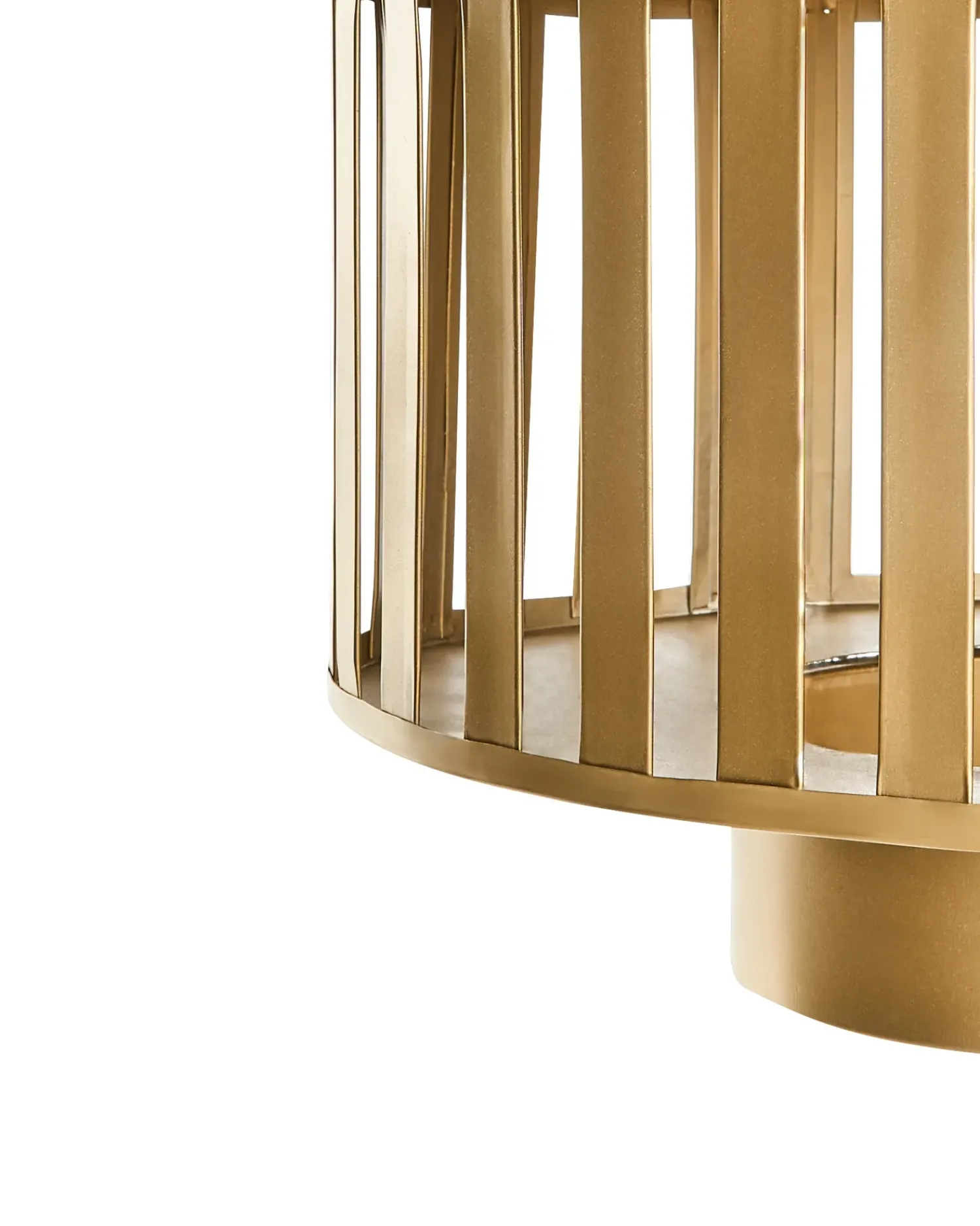 Clearance Beliani Lampadario HUGLI Metallo Ottone