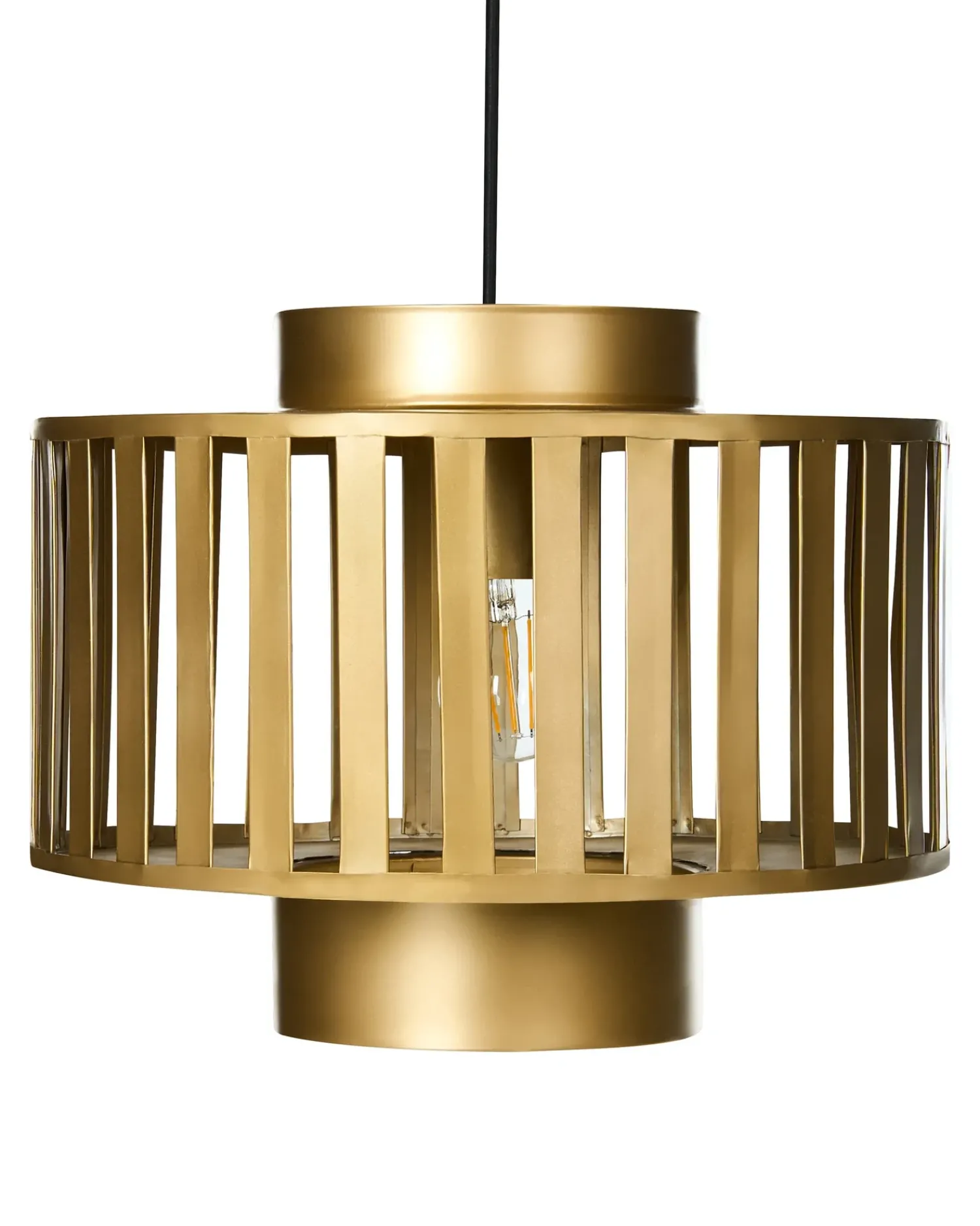 Clearance Beliani Lampadario HUGLI Metallo Ottone