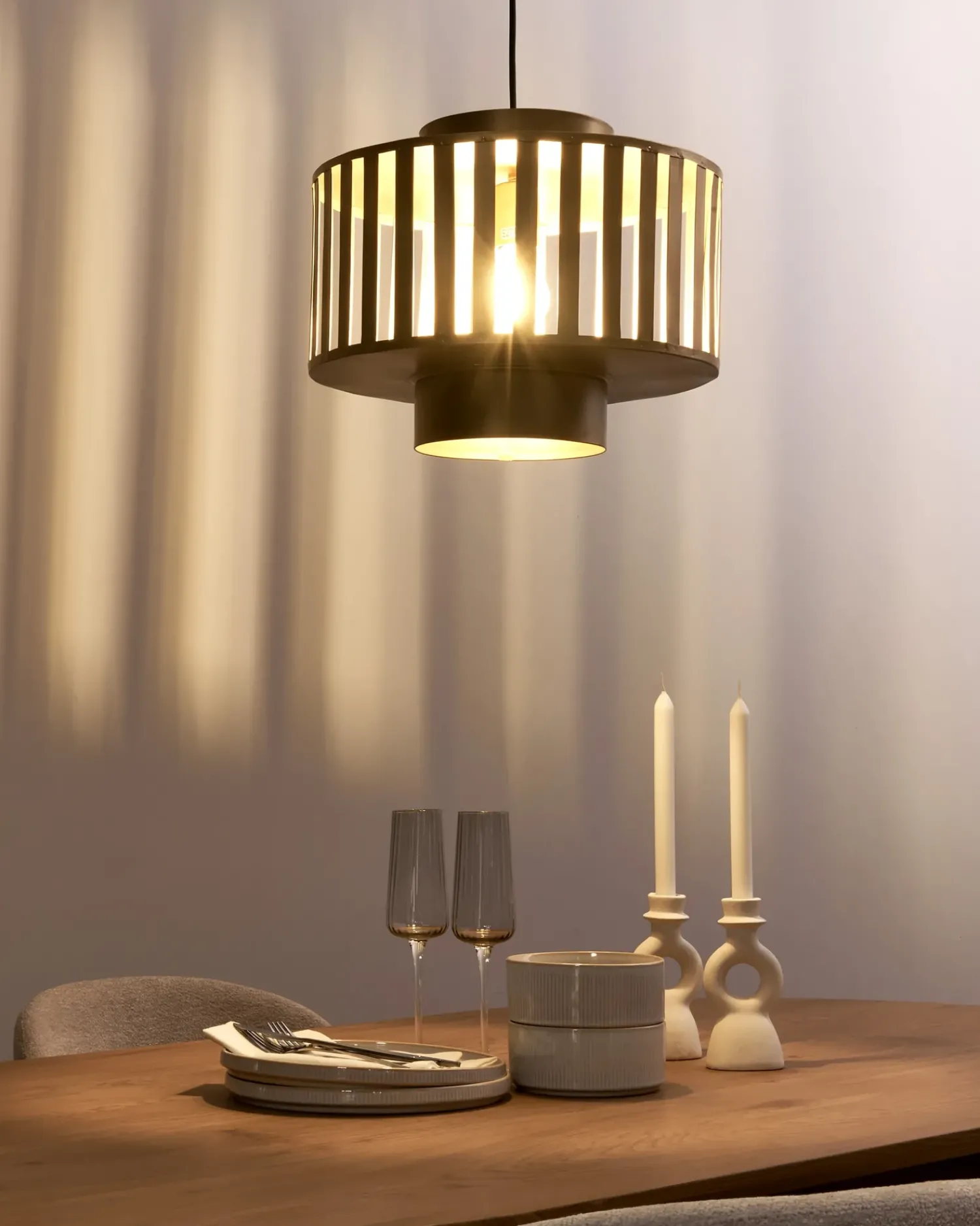 Clearance Beliani Lampadario HUGLI Metallo Ottone