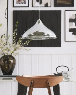 Discount Beliani Lampadario ISKAR Metallo Argento