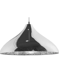 Discount Beliani Lampadario ISKAR Metallo Argento
