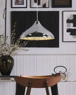 Discount Beliani Lampadario ISKAR Metallo Argento