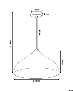 Discount Beliani Lampadario ISKAR Metallo Argento