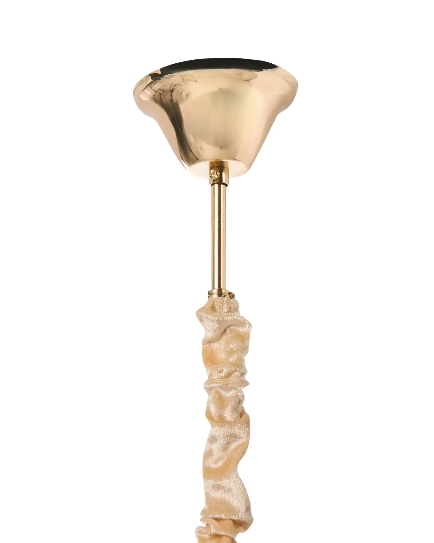 Outlet Beliani Lampadario JEMNI Cristallo Oro Oro Argento