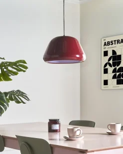 Sale Beliani Lampadario JOKU Metallo Rosso