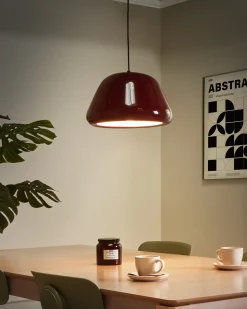Sale Beliani Lampadario JOKU Metallo Rosso