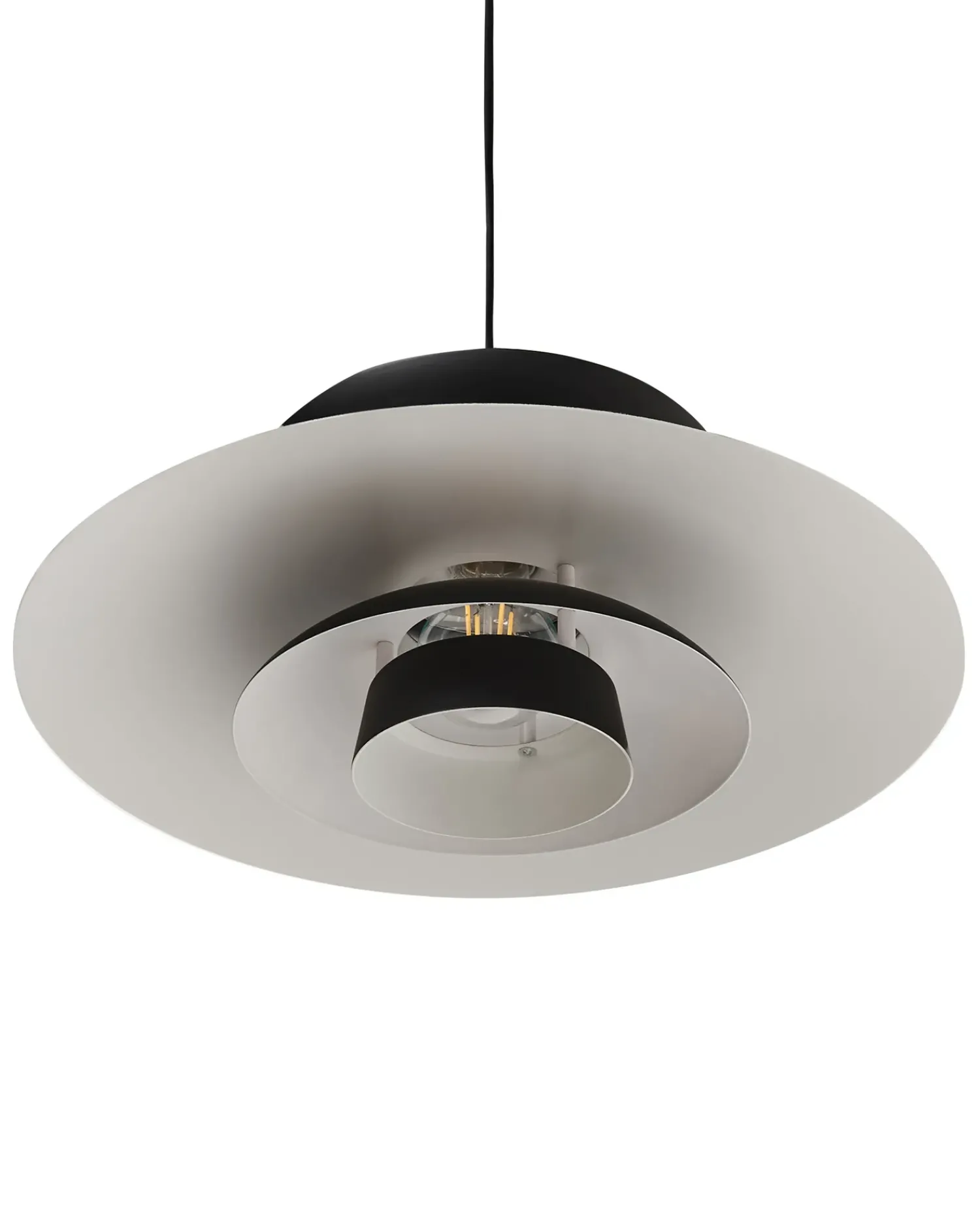 Outlet Beliani Lampadario JURGA Metallo Nero