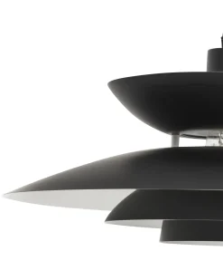 Outlet Beliani Lampadario JURGA Metallo Nero