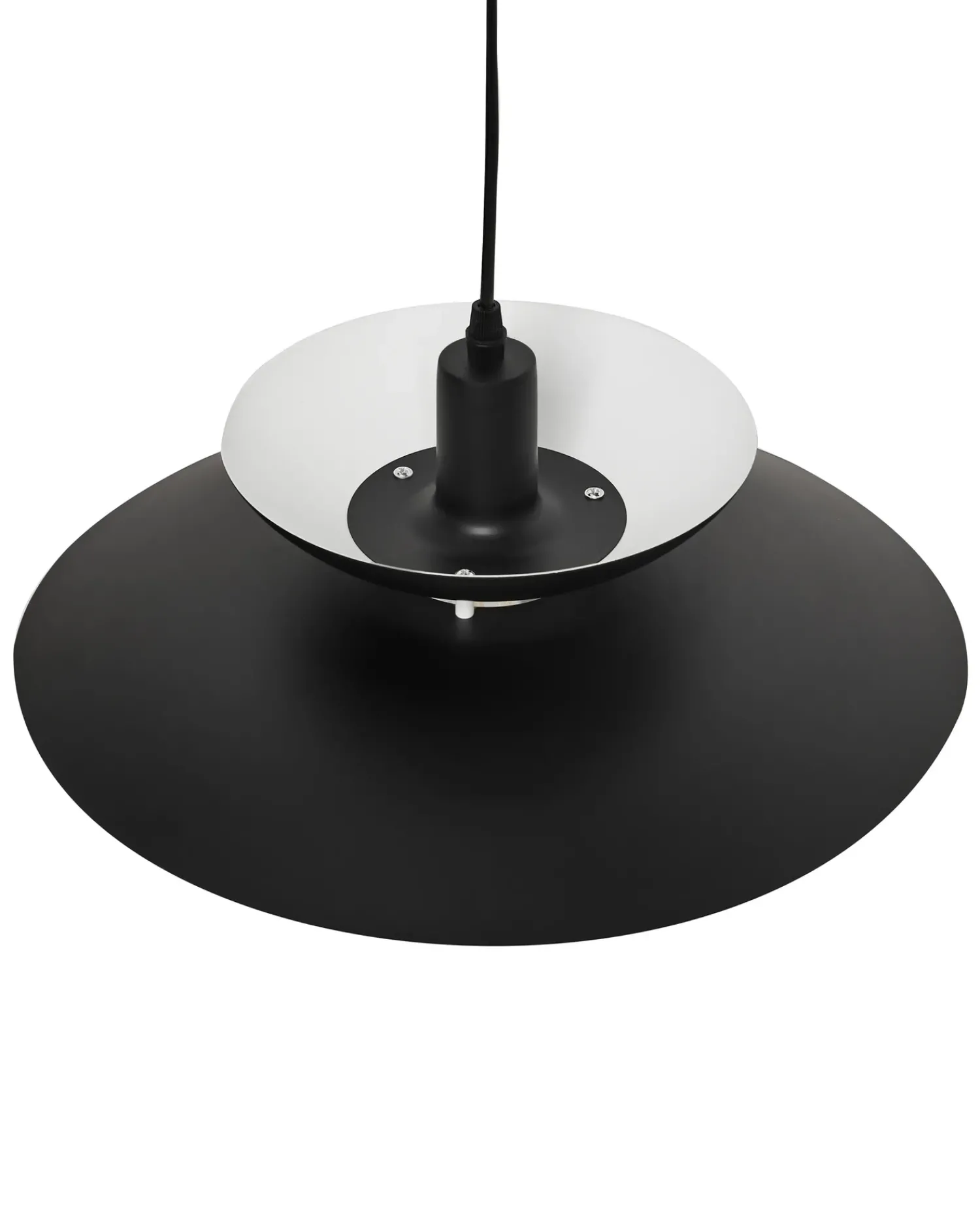Outlet Beliani Lampadario JURGA Metallo Nero