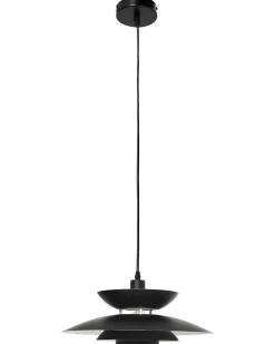 Outlet Beliani Lampadario JURGA Metallo Nero