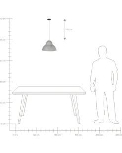 Discount Beliani Lampadario KABALEBO Cartapesta Grigio