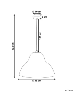 Discount Beliani Lampadario KABALEBO Cartapesta Grigio