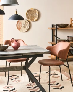 Discount Beliani Lampadario KABALEBO Cartapesta Grigio