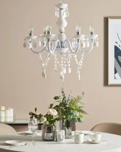 Clearance Beliani Lampadario KALANG Bianco