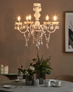Clearance Beliani Lampadario KALANG Bianco