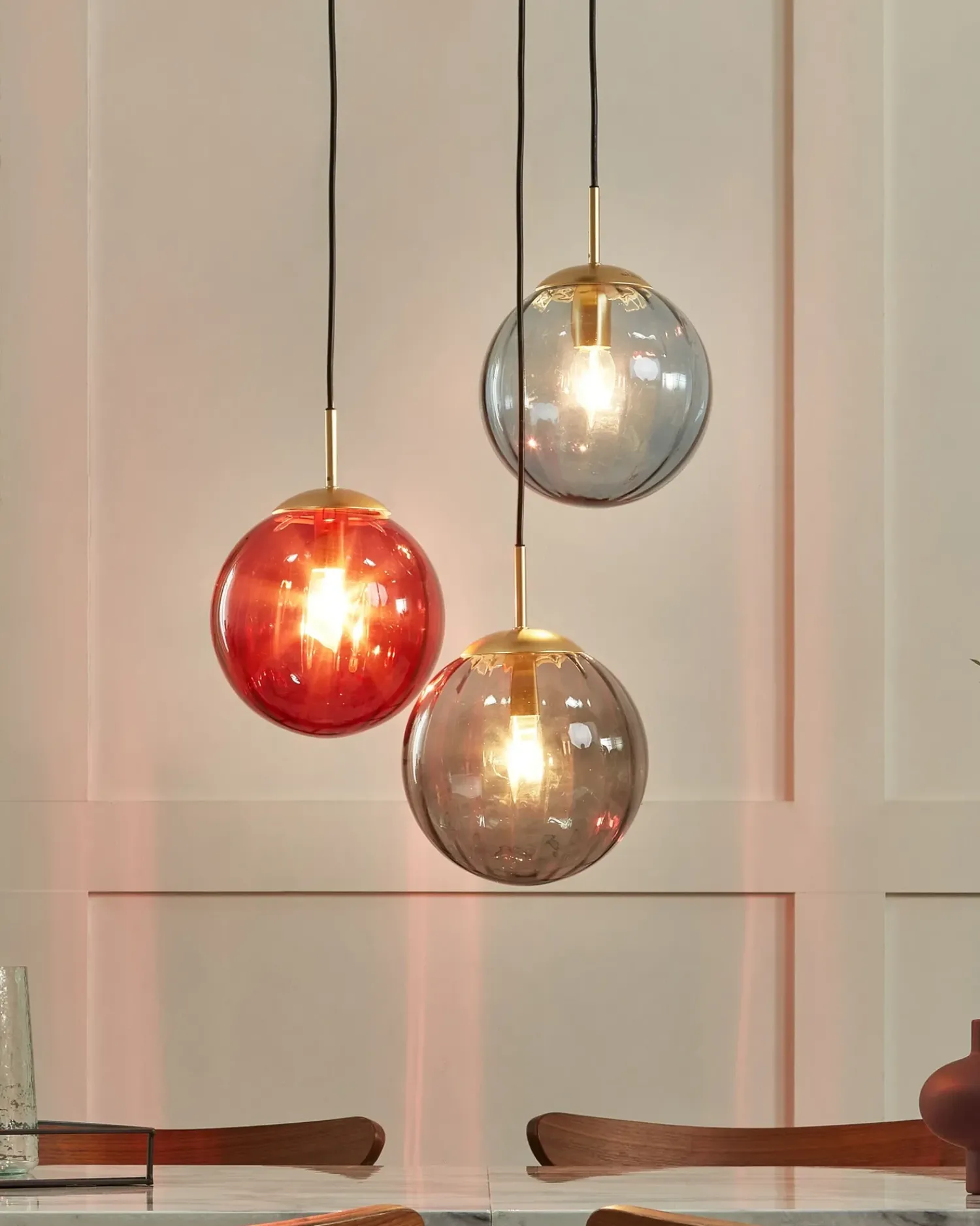 Beliani Lampadario KANGAROO Metallo Multicolore