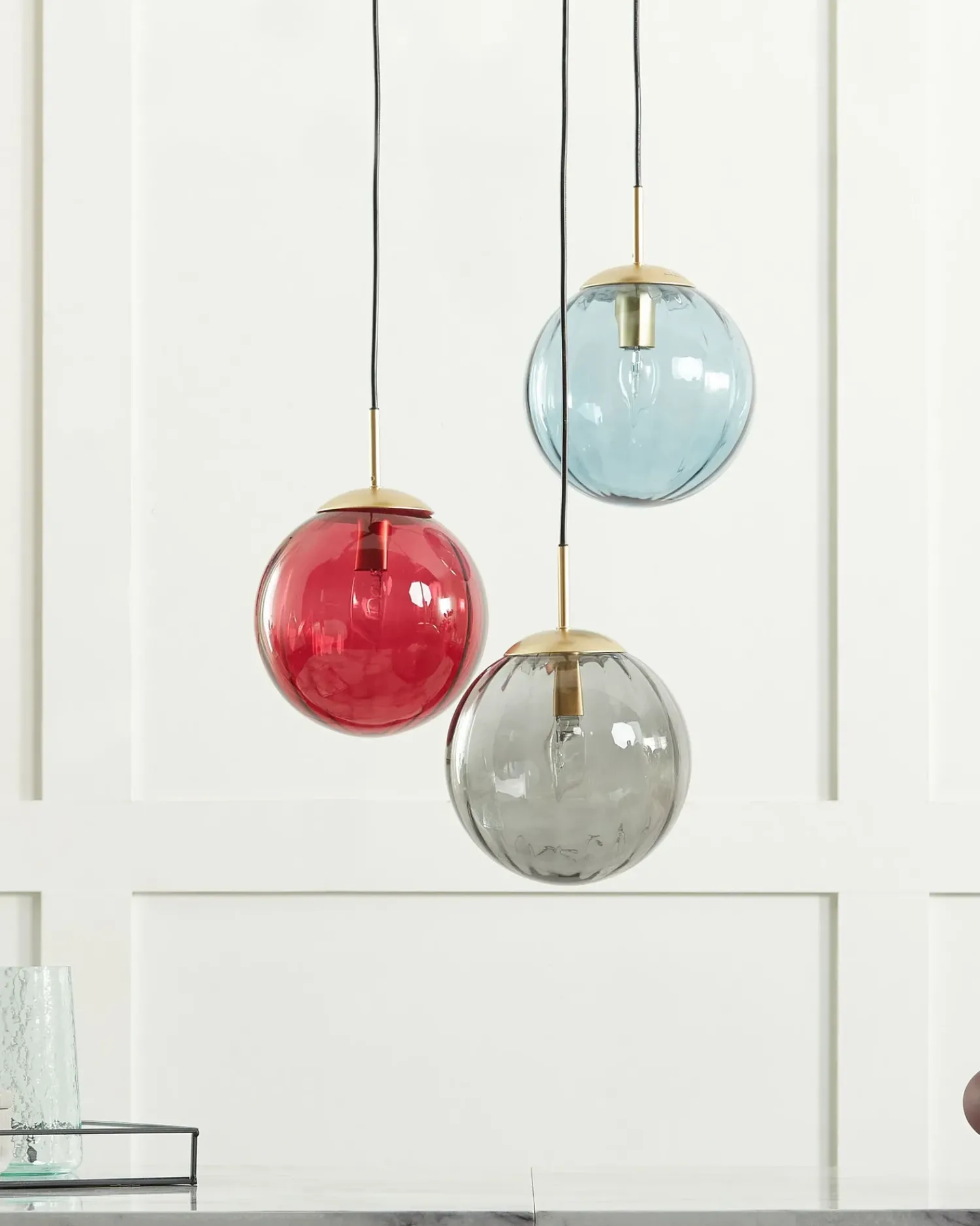 Beliani Lampadario KANGAROO Metallo Multicolore