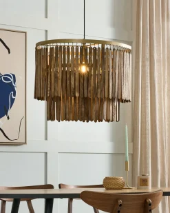 Sale Beliani KAVERI Legno di mango Marrone Marrone Ottone