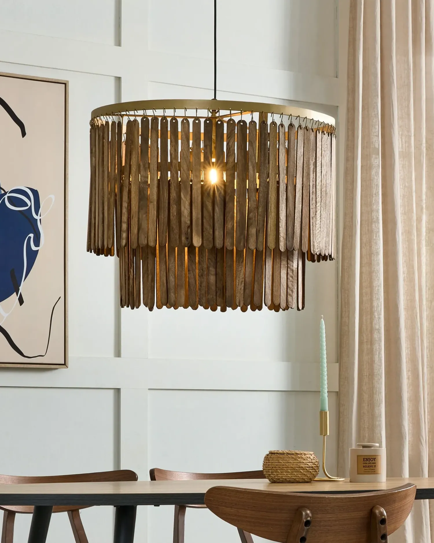 Sale Beliani KAVERI Legno di mango Marrone Marrone Ottone