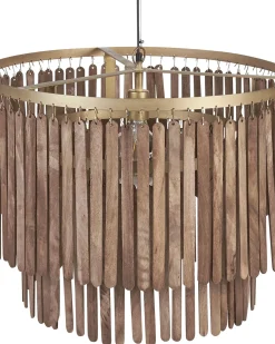Sale Beliani KAVERI Legno di mango Marrone Marrone Ottone