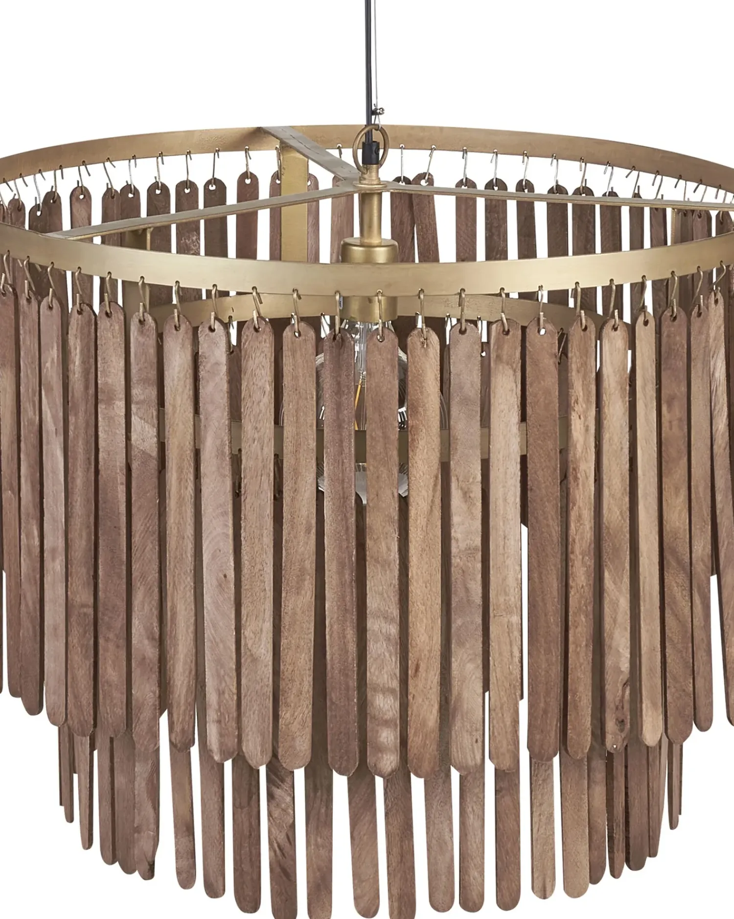 Sale Beliani KAVERI Legno di mango Marrone Marrone Ottone
