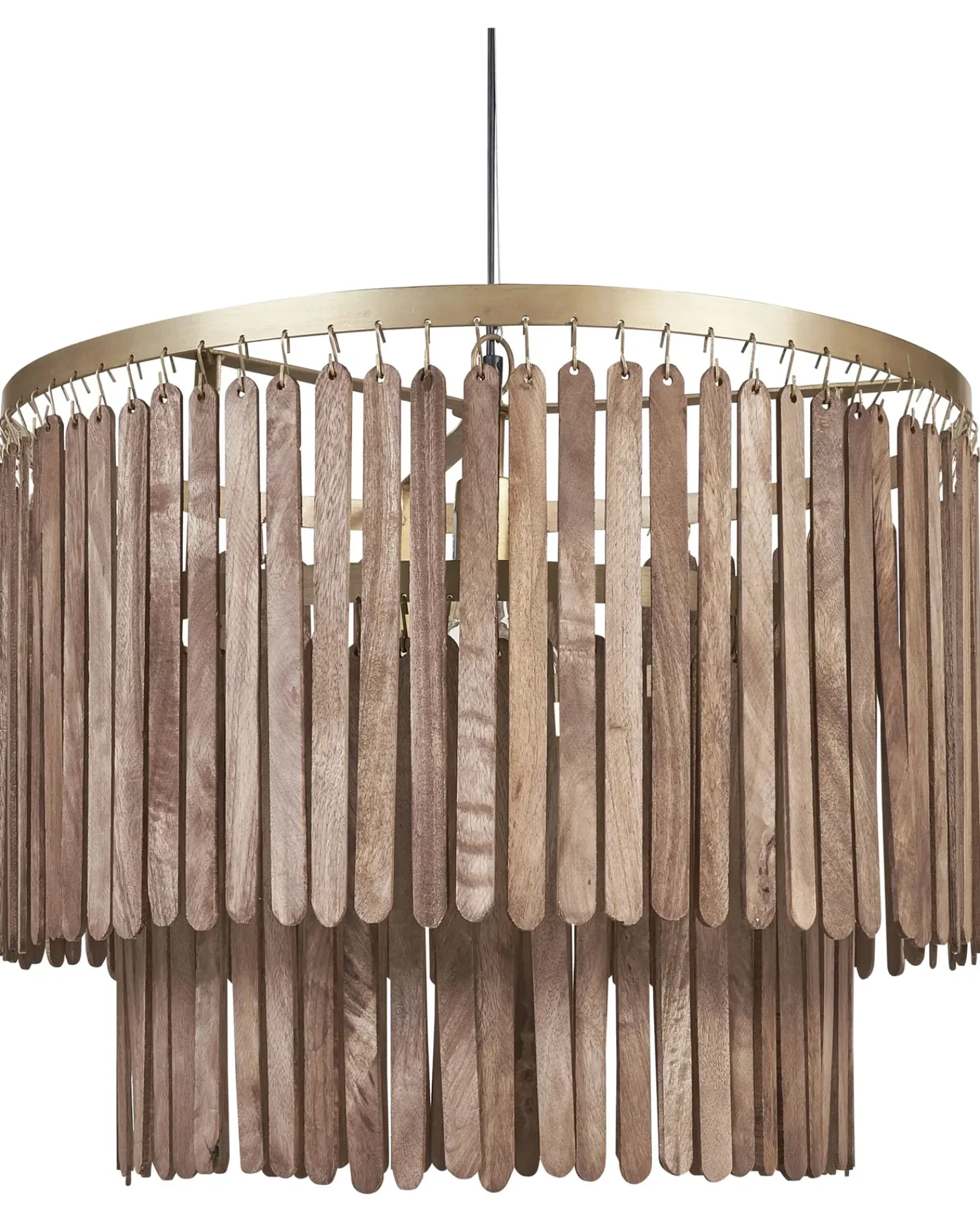 Sale Beliani KAVERI Legno di mango Marrone Marrone Ottone