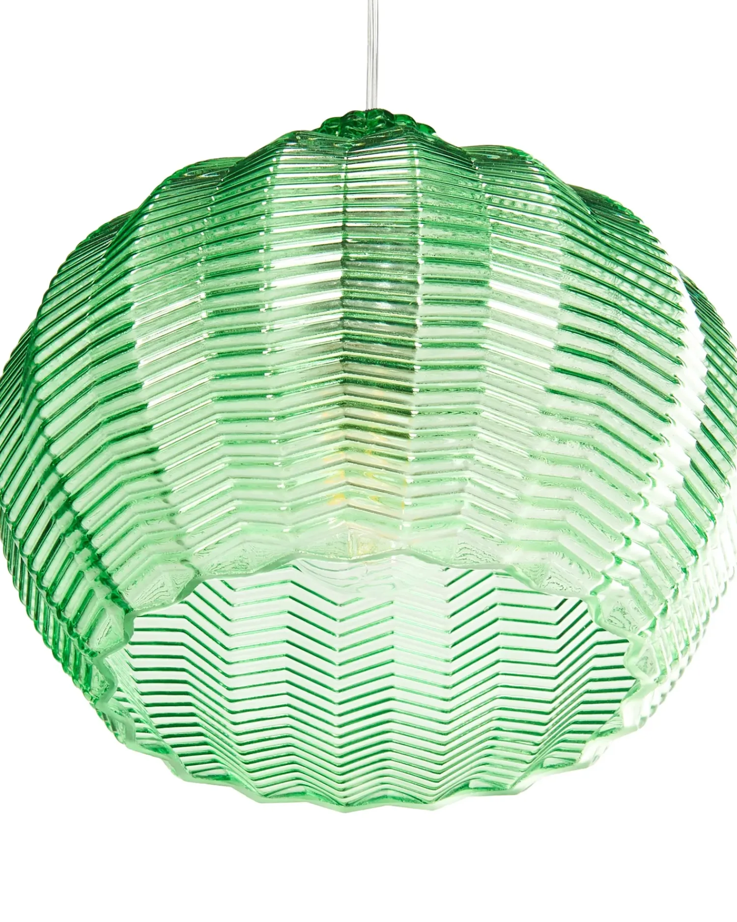 Sale Beliani Lampadario KEILA Vetro Verde