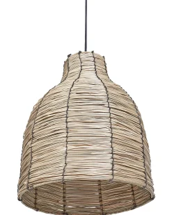 Discount Beliani Lampadario KELAKAS Vimini Naturale Naturale Nero