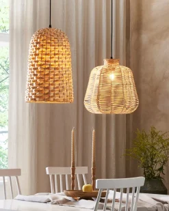 Online Beliani Lampadario KERIO Bambù Naturale Marrone