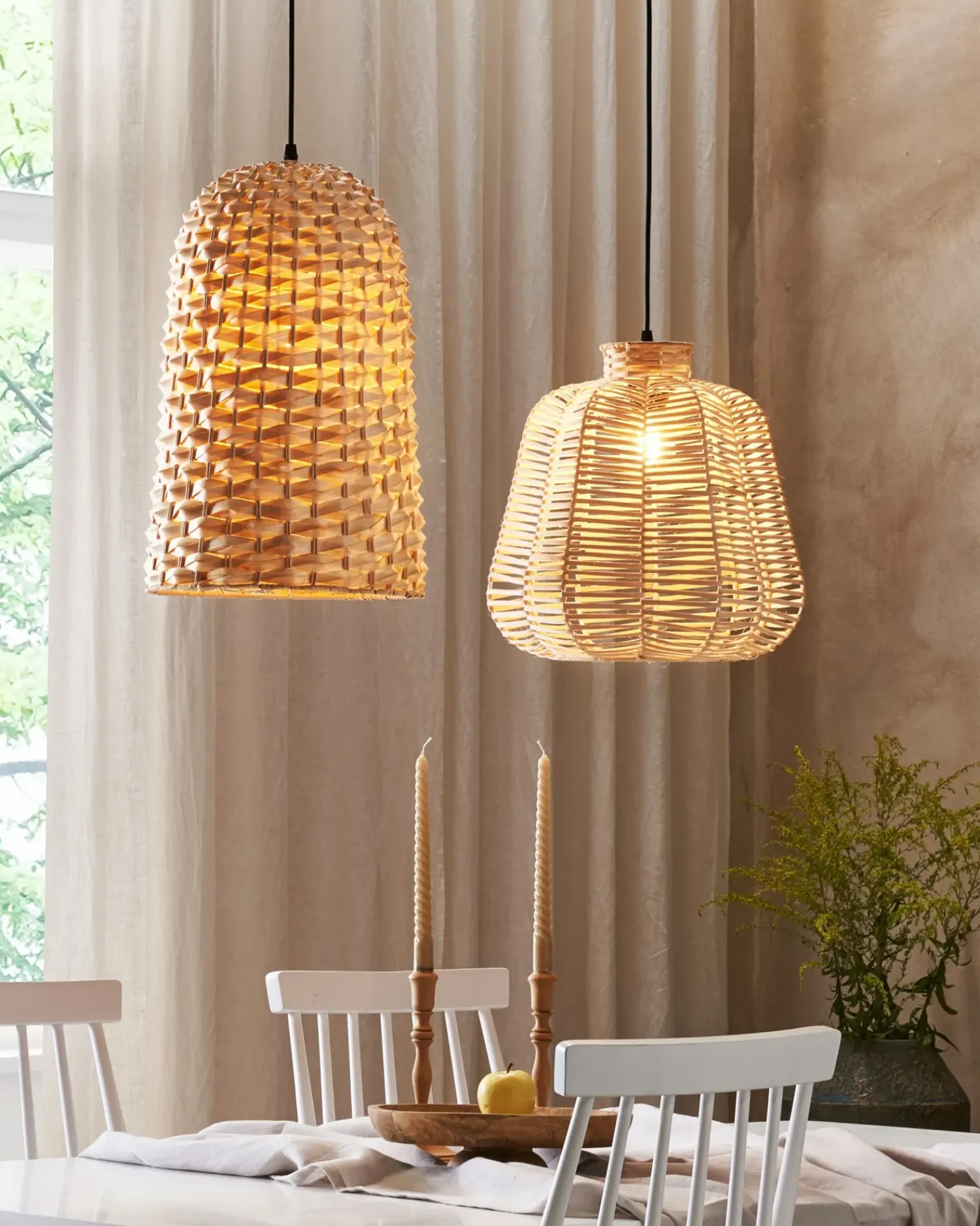 Online Beliani Lampadario KERIO Bambù Naturale Marrone