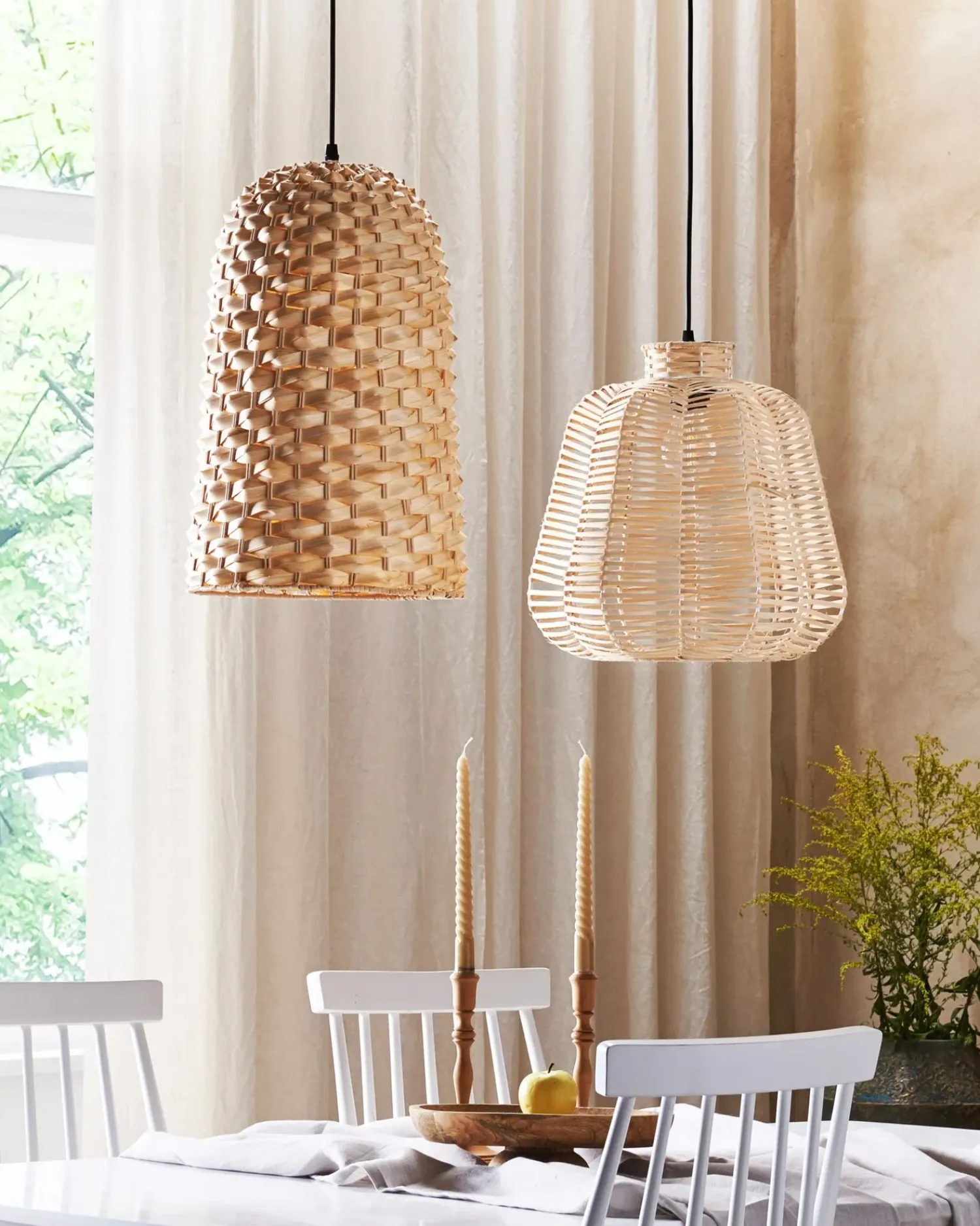 Online Beliani Lampadario KERIO Bambù Naturale Marrone