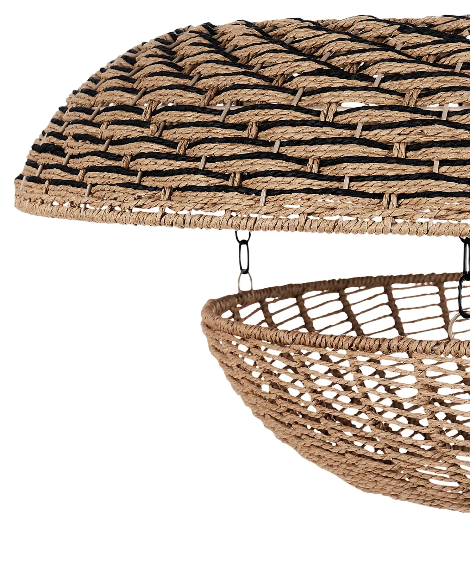 Outlet Beliani Lampadario KIDEPO Corda di carta Marrone Beige Naturale