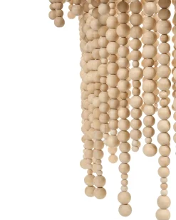 Best Beliani Lampadario KIRINDI Legno Marrone chiaro Bianco Marrone