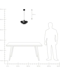 Beliani Lampadario KOLGA Metallo Nero