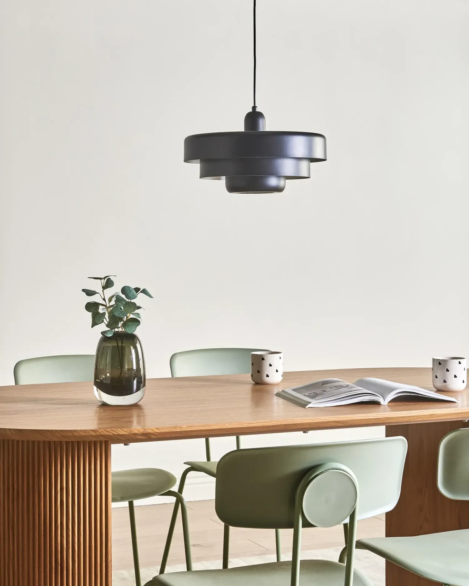 Beliani Lampadario KOLGA Metallo Nero