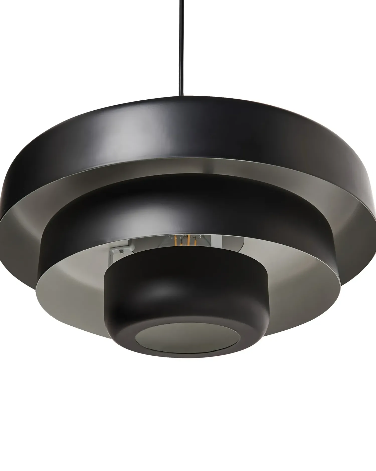 Beliani Lampadario KOLGA Metallo Nero