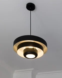 Beliani Lampadario KOLGA Metallo Nero